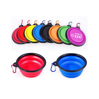 12 Oz Collapsible Pet Bowl With Carabiner