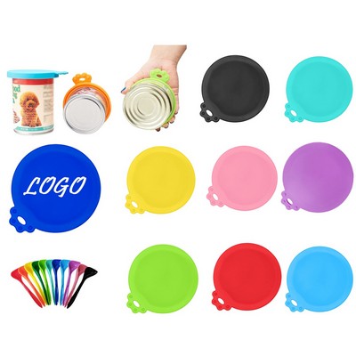 Silicone Pet Food Can Lids Can Cover with Spoon