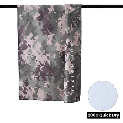 Sand-Free Sublimated Beach Towel - Quick-Dry Microfiber