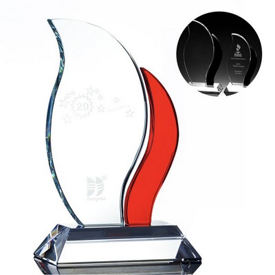 Flame Shape Crystal Award Trophies