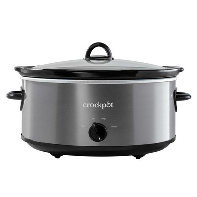 Crock-Pot® 7-Quart Slow Cooker, Manual, Charcoal Stainless