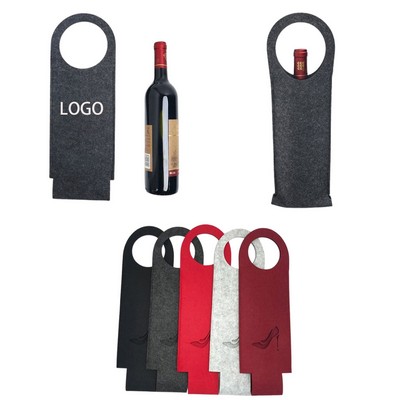 Single Bottle Felt Cloth Wine Bottle Bag Tote Bag Gift Bag