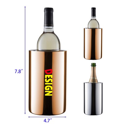 Wine Chiller for Bottles Champagne Bucket, Elegant Wine Bottle Chiller and Champagne Cooler