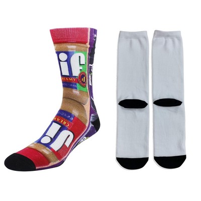 Custom Sublimation Mid Calf Socks