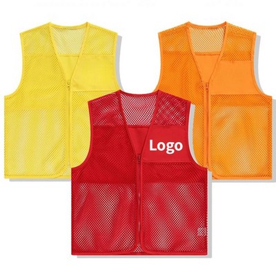 Unisex Mesh Safety Volunteer Vest