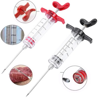 BBQ Marinade Injector Syringe with Screw-on Needle