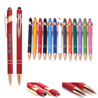 Gold Metal Ballpoint Stylus Pen