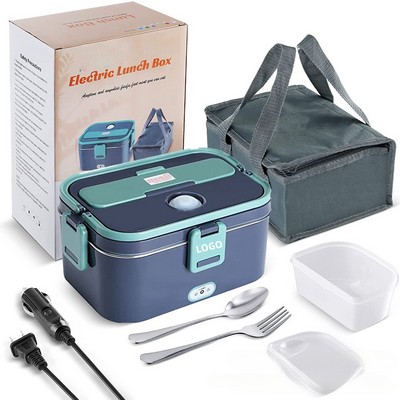 3-in-1 Electric Portable Food Heater Lunch Box Kit