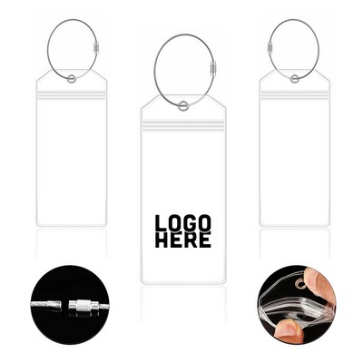 Transparent PVC Luggage Tag