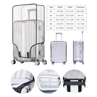 20 Inches Waterproof PVC Suitcase Cover Clear Suitcase Cover