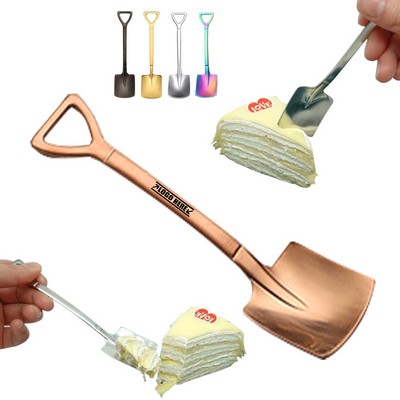 Creative Shovel-Shaped Food Grade Stainless Steel Spoon