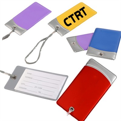 Rectangular Luggage Tags With Lanyard