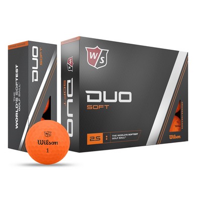 Wilson Duo Soft Orange Golf Balls