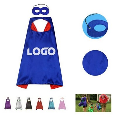 Party Poncho Cape with Mask For kids