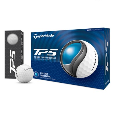 TaylorMade TP5 White 2024 Golf Balls - 1 Dozen