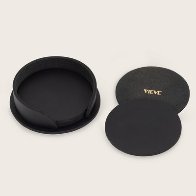 Round Coaster Set & Holder