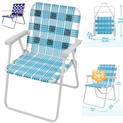 Folding Aluminum Webbed Chair for Camping