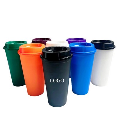 16oz Reusable Coffee Cups with Lids