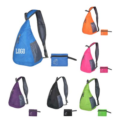 Triangle Folding Waterproof Crossbody Shoulder Pack