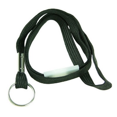 Stock Flat Nylon Breakaway Lanyard w/Split Ring (3/8"x36")