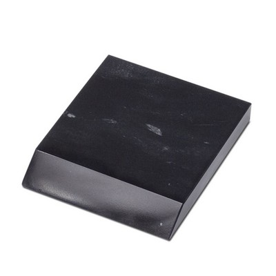 5" Jet Black Marble Base w/1 Tapered Side (5"x¾"x3")