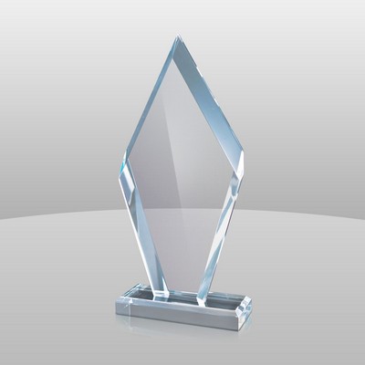 Blue Reverse Bevel Arrowhead Award (8 3/4"x4"x2")