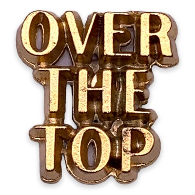 Stock Over the Top Lapel Pin