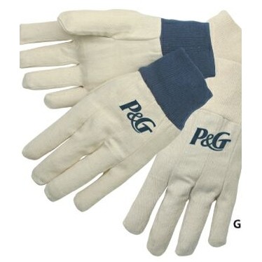 Canvas Gloves w/ Natural Knit Wrist