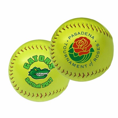 Optic Yellow Synthetic Leather Softball