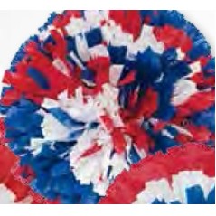 Vinyl Show 6" Pom Poms w/ 2 Mixed Colors