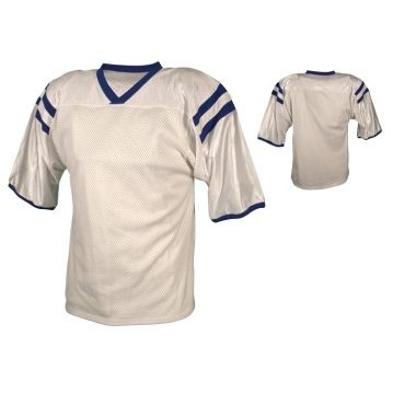 Adult Dazzle Cloth/Tricot Mesh Football Jersey Shirt w/Contrasting Trim