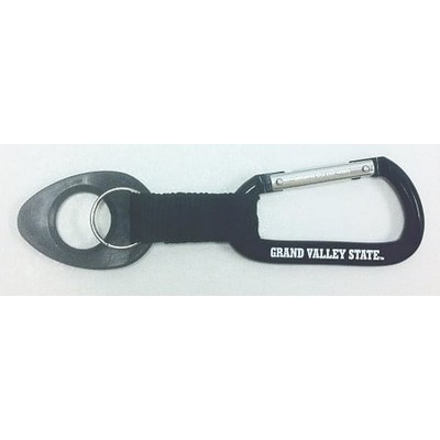 Black Carabiner w/Split Ring & Bottle Holder