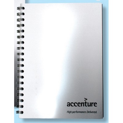 Aluminum Spiral Journal - Metal Front & Back Covers (7"x10")