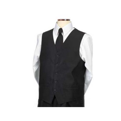 Men's Black Uniform Wear Vest (2XL)