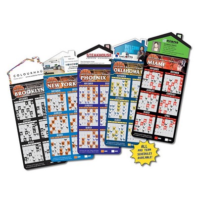 Magna-Card House Shape Magnet - Basketball Schedules (3.5x9)