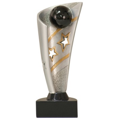 Bowling Banner Resin Award - 8.5" Tall