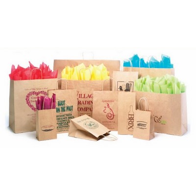 Aspen Natural Kraft Shopping Bag (13"x7"x12.75")