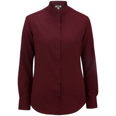 Ladies' Banded Collar Batiste Shirt