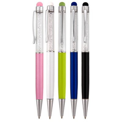 Princess Ballpoint Twist Stylus Pen (Blue)