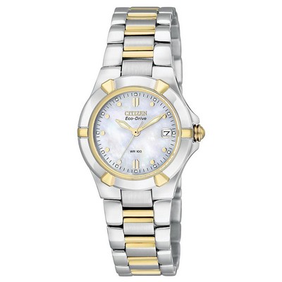 Citizen Women's Eco-Drive White Mother-of-Pearl Dial Watch