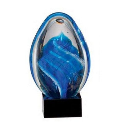 6½" Teardrop Art Glass Award