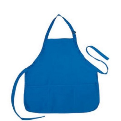 Poly-Cotton Apron with 3 Front Pockets 22" x 24"