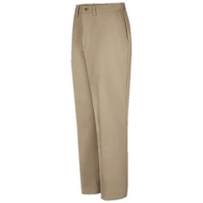 Red Kap™ Men's Plain Front Cotton Pant - Khaki Tan