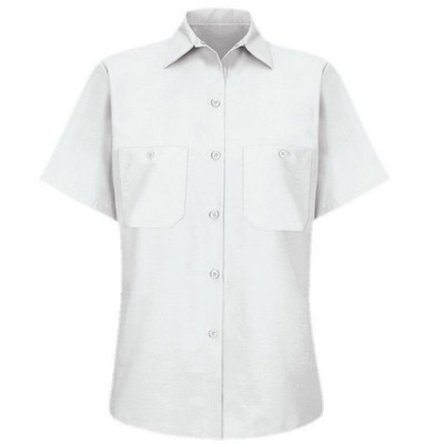 Red Kap™ Women's Short Sleeve Industrial Work Shirt - White