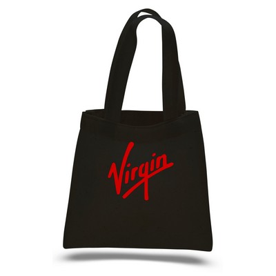 Black Mini Tote Bag (Printed)