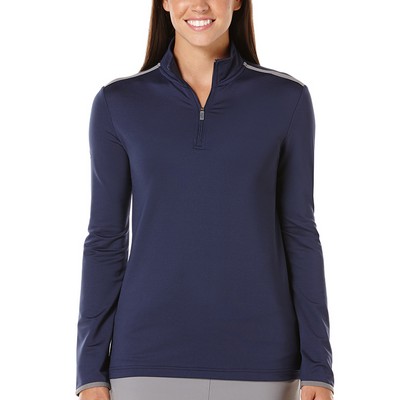 Callaway® Ladies' ¼-Zip Mock Pullover Shirt