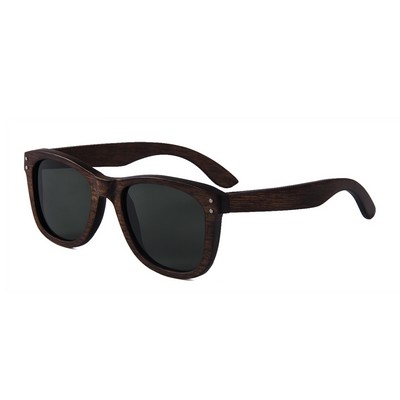 Brown Duwood Sunglasses - G15 Polarized Lenses - Brown Wood Frames