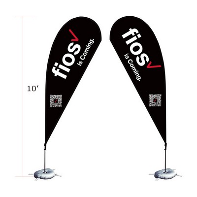 10' Double Size Teardrop Flag Banners