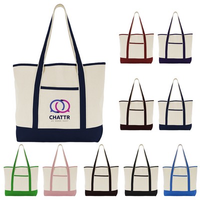 Large Canvas Deluxe Tote Bag -- Colors