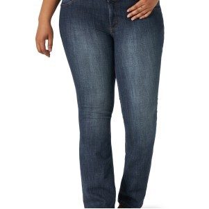 Wrangler® Women's Medium Blue Plus Size Mid-Rise Bootcut Jeans